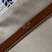 Fortok Celine Cabas Thais In Striped Textile and Calfskin 26×19×13cm - 2