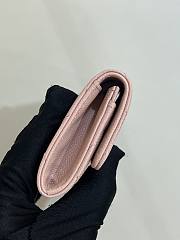 Fortok Chanel 23S Card Holder Pink Diamond Buckle 11x8.5x3cm - 3