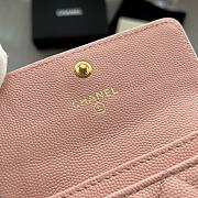 Fortok Chanel Leboy Small Card Holder Wallet Pink 11x8.5x3cm - 5
