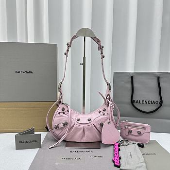 Fortok Balenciaga Le Cagole Shoulder Bag Light Pink 26x16x10cm