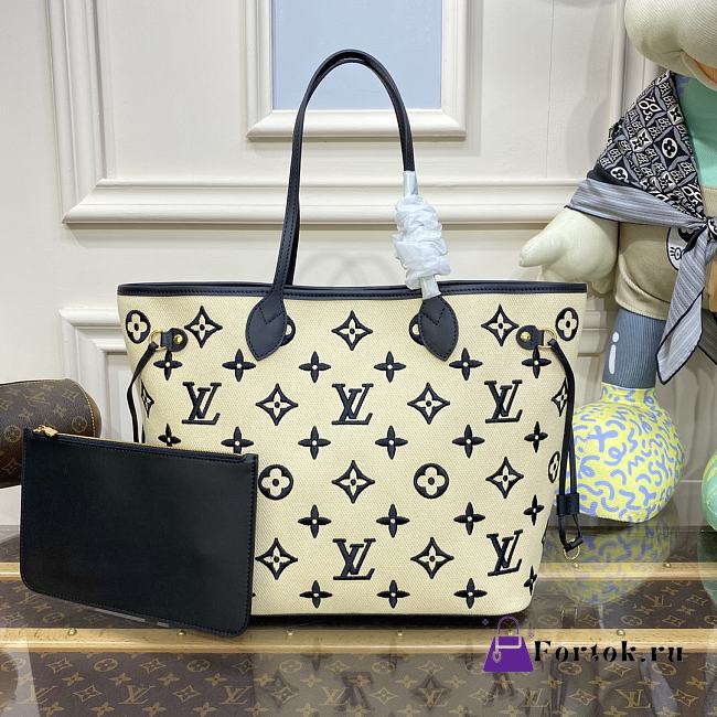 Fortok Louis Vuitton By The Pool Neverfull MM Bag M22838 31x28x14cm - 1