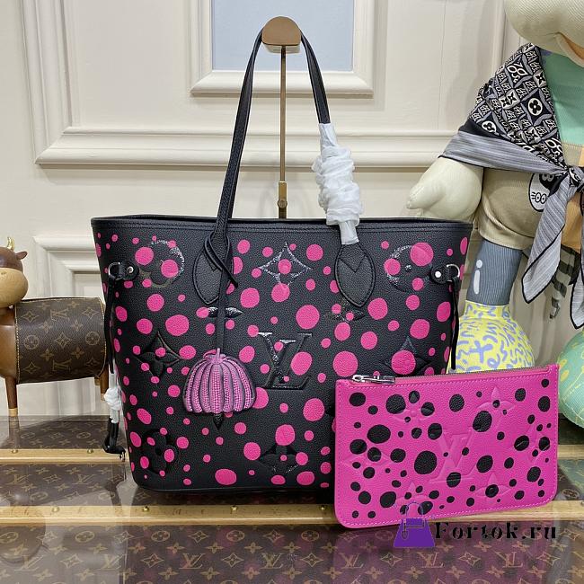 Fortok Louis Vuitton X YK Neverfull Bag M46419 31x28x14cm - 1