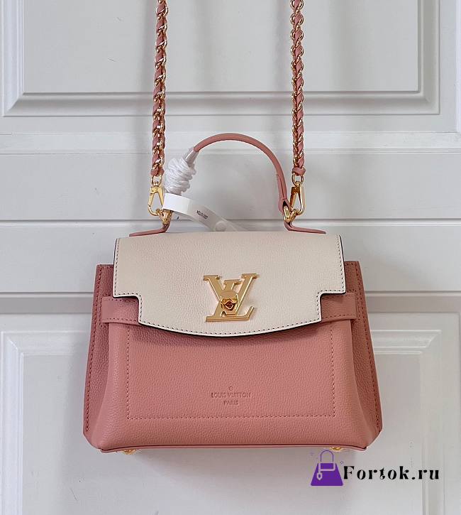 Fortok Louis Vuitton LockMe Ever Mini Bag Pink/White M22626 23x17x10cm - 1