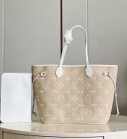 Fortok Louis Vuitton By The Pool Neverfull MM Bag Beige M22839 31x28x14cm - 1