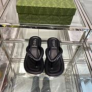 Fortok Gucci Flip Flops Black - 1