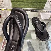 Fortok Gucci Flip Flops Black - 4
