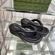 Fortok Gucci Flip Flops Black - 5