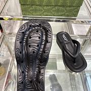 Fortok Gucci Flip Flops Black - 2