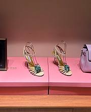Fortok Aquazzura Stardust Sandals 105 Yellow - 1