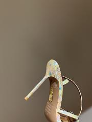 Fortok Aquazzura Stardust Sandals 105 Yellow - 4