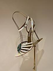 Fortok Aquazzura Stardust Sandals 105 Yellow - 5