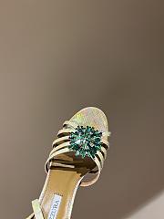 Fortok Aquazzura Stardust Sandals 105 Yellow - 6