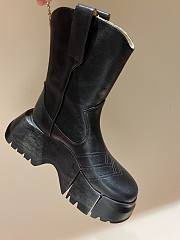 Fortok Louis Vuitton 2023 Thick-soled British Boots Black - 6