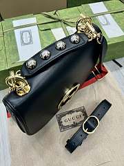 Fortok Gucci Black Blondie Top Handle Bag 29x22x7cm - 3