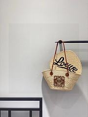 Fortok Loewe Natural Paula's Ibiza Anagram Basket Bag 32cm - 6