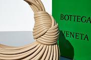 Fortok Bottega Veneta Nappa Mini Tubular Double Knot Bag Beige - 6