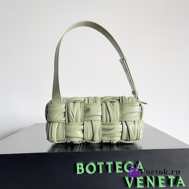 Fortok Bottega Veneta Small Cassette Bag Travertine 25x12x12cm - 1