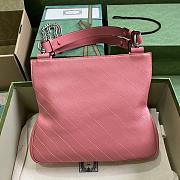 Fortok Gucci Blondie Small Tote Bag Pink 24x30x6cm - 3