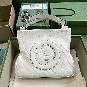 Fortok Gucci Blondie Small Tote Bag White 24x30x6cm