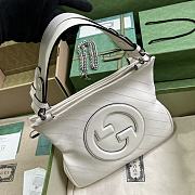 Fortok Gucci Blondie Small Tote Bag White 24x30x6cm - 5