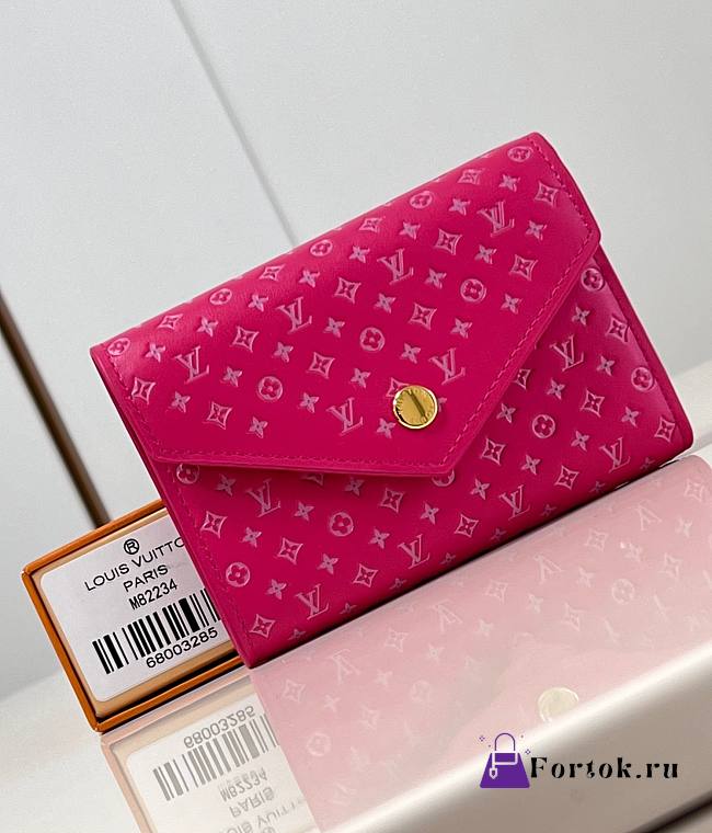 Fortok Louis Vuitton Victorine Wallet Pink 12x9.5x1.5cm - 1