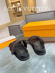 Fortok Louis Vuitton Bom Dia Flat Comfort Mules Brown - 5