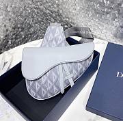 Fortok Dior Bag Gray CD Diamond Canvas & Smooth Calfskin 26x19x4.5cm - 1