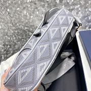 Fortok Dior Bag Gray CD Diamond Canvas & Smooth Calfskin 26x19x4.5cm - 5