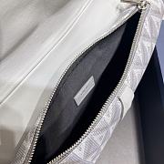 Fortok Dior Bag Gray CD Diamond Canvas & Smooth Calfskin 26x19x4.5cm - 4