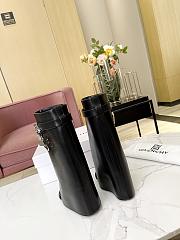 Fortok Givenchy Black Shark Lock Leather Sandals  - 3