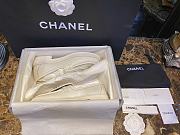 Fortok Chanel Lambskin Quilted CC Turnlock Loafers White - 6
