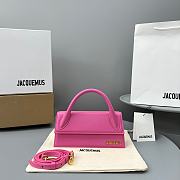 Fortok Jacquemus Le Chiquito Long Bag Pink 21x10x6cm - 1