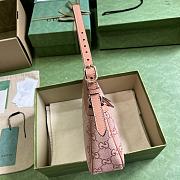 Fortok Gucci Pink Ophidia Small GG Canvas Shoulder Bag 25x15x6.5cm - 2
