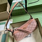 Fortok Gucci Pink Ophidia Small GG Canvas Shoulder Bag 25x15x6.5cm - 5