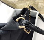 Fortok Chanel 23A Hobo Hippie Bag Black 26x25x7.5cm - 2