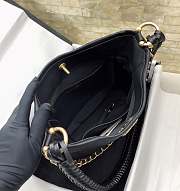 Fortok Chanel 23A Hobo Hippie Bag Black 26x25x7.5cm - 3