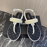 Fortok Chanel Pearl Thong Sandals (3 Colors) - 6