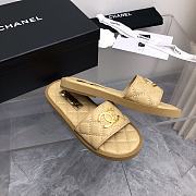 Fortok Chanel 23C Logo Sandals Beige  - 3