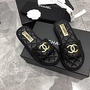 Fortok Chanel 23C Logo Sandals Black - 6