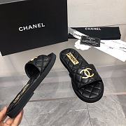 Fortok Chanel 23C Logo Sandals Black - 3