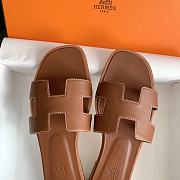 Fortok Hermes Sandals Brown - 6