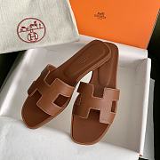 Fortok Hermes Sandals Brown - 4