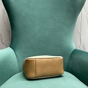 Fortok Saint Laurent Small Hobo Bag Grege and Brown Gold 22x9.5x21.5cm - 5