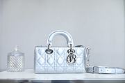 Fortok Dior Lady D-Joy Bag Silver 22x12x6cm - 1