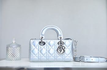 Fortok Dior Lady D-Joy Bag Silver 22x12x6cm