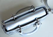 Fortok Dior Lady D-Joy Bag Silver 22x12x6cm - 3