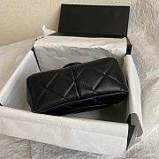 Fortok Chanel 23C Ring Handle Bag Black 17x7x13cm  - 5