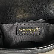 Fortok Chanel 23C Ring Handle Bag Black 17x7x13cm  - 4
