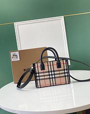 Fortok Burberry Vintage Tote Bag Black 19.5x6x14cm - 1