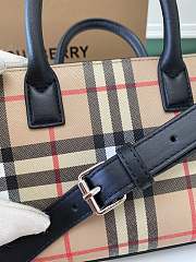 Fortok Burberry Vintage Tote Bag Black 19.5x6x14cm - 3